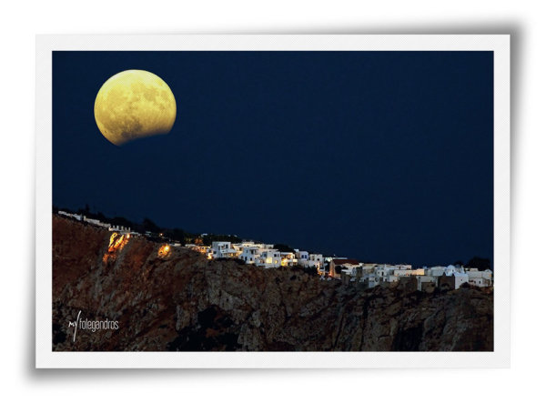 Moon Eclipse over Chora